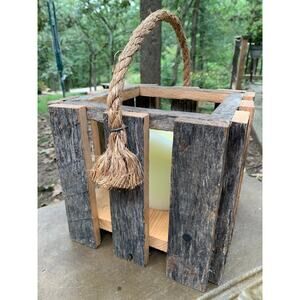 Rustic Repurposed Square Candle or Lantern Holder Woodworking
